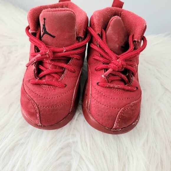 Jordan baby JORDAN XII 12 RETRO “CHICAGO BULLS” TORO-RED/BLACK TODDLERS … - Picture 5 of 6